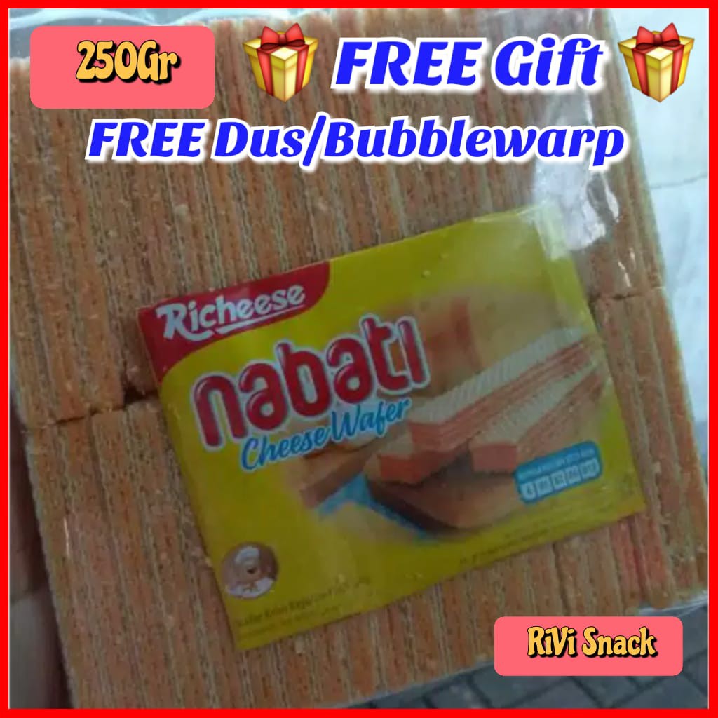 

[PROMO] WAFER NABATI KEJU COKLAT PINK LAVA 250GR SNACK RICHEESE