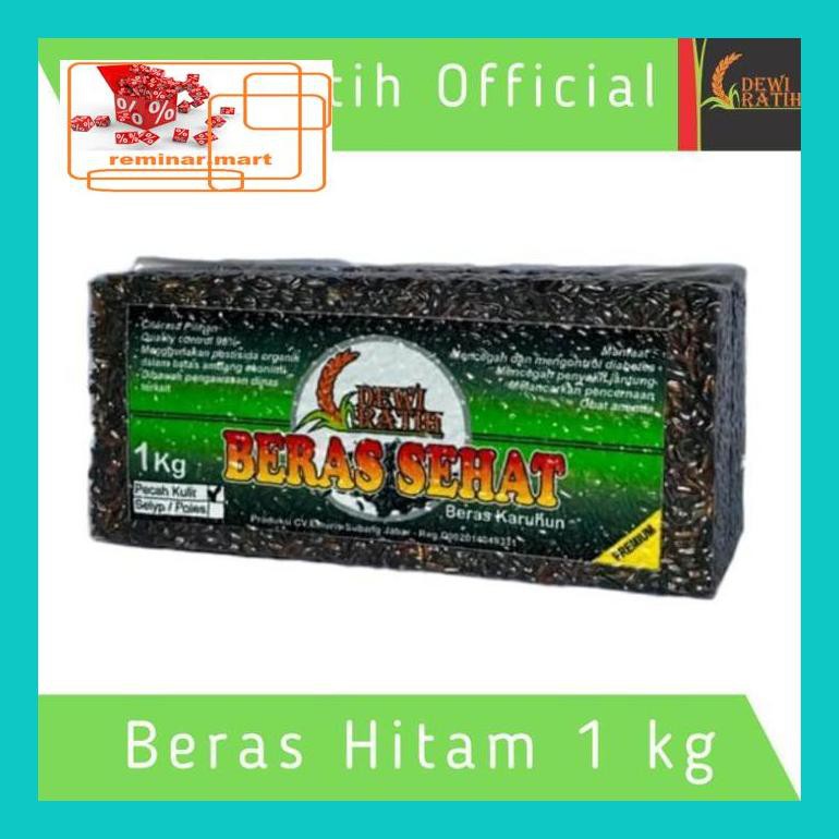 

S0Bers Beras Hitam Pk Dewi Ratih 1Kg Ric0S50B