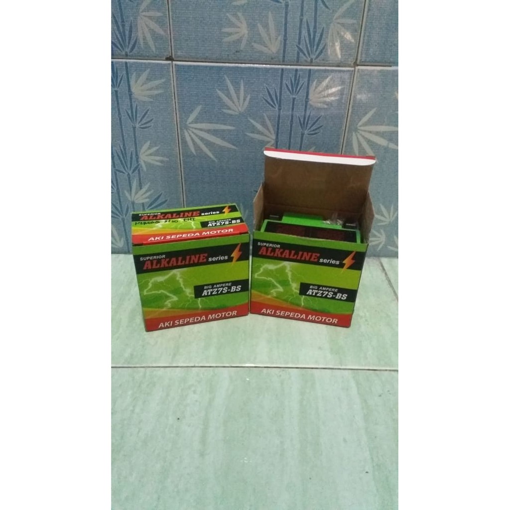 Aki Kering alkaline 7 Ampere Satria FU150 Vario 125 150 Beat EsP Mio M3 Alkaline GTZ7S-BS 12V 7Ah