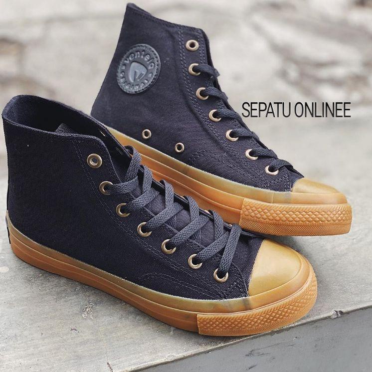 Sepatu ventela 70s gum high black army green white original [BDN.01Jl22ᴿ]