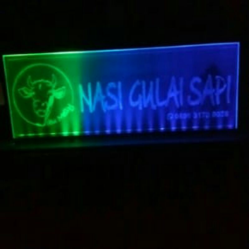 Acrylic Led Sign/Lampu Led Acrylic Gravier/Led Signage Custom