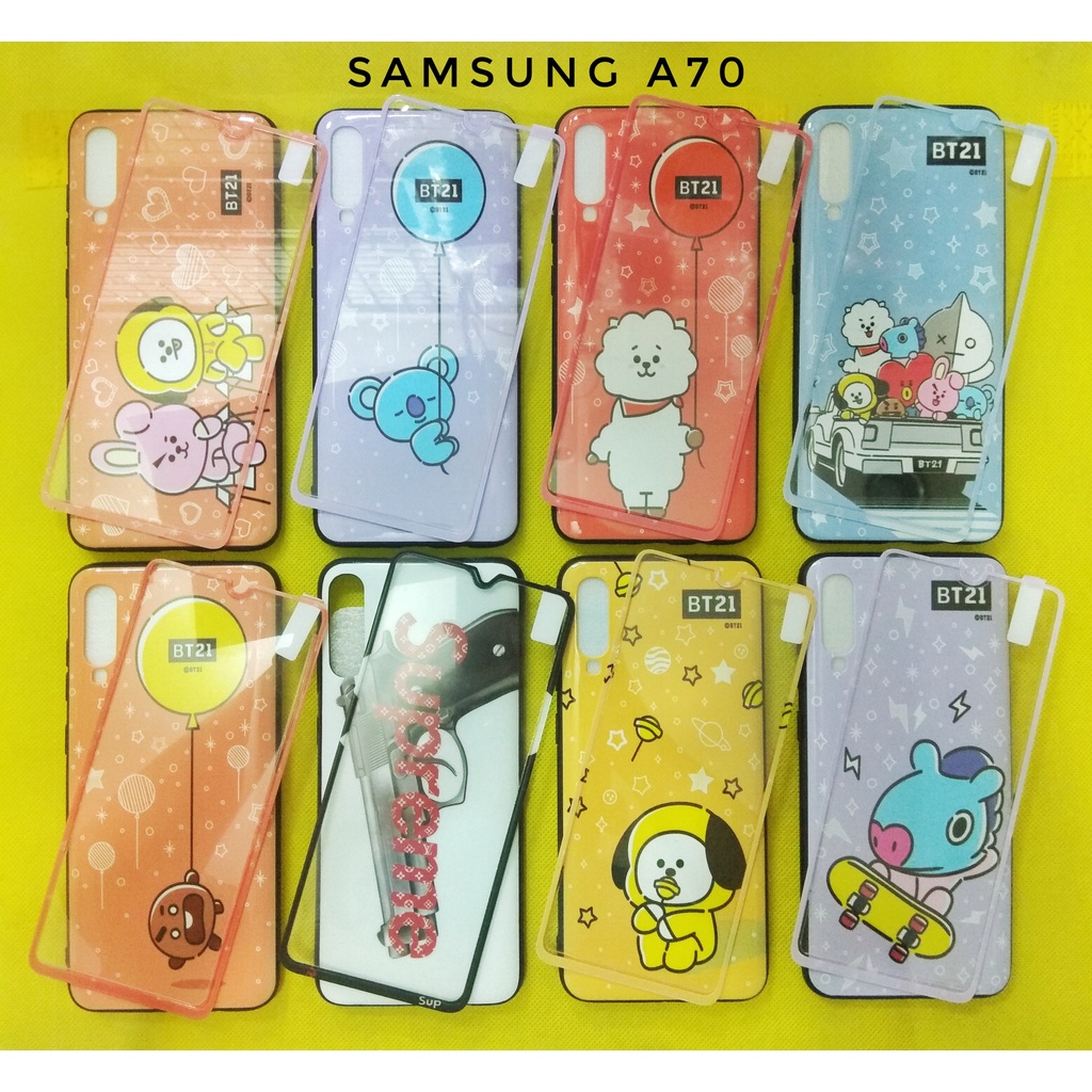Case Gambar Free Tempered Glass Samsung A70 / Samsung A60