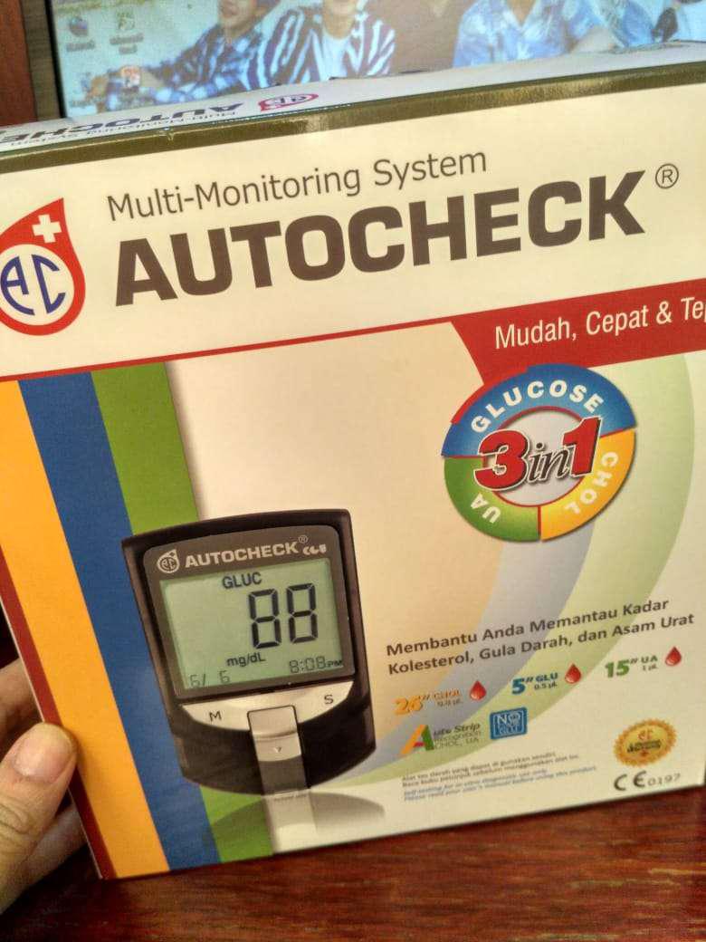 Autocheck alat cek kolestrol, gula darah & asam urat