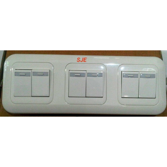 Tombol lampu Saklar isi 6 Gang PANASONIC