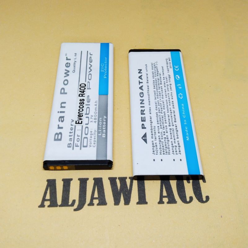 Baterai Batre Battery Cross R40D Evercoss R40D Doubel Power