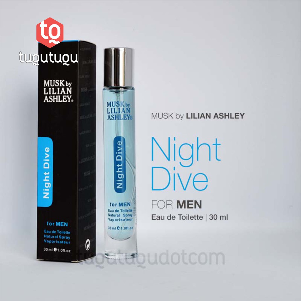 Parfum Minyak Wangi Laki Musk Lilian Ashley NIGHT DIVE 30ml
