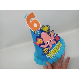 topi spesial under the sea / topi ultah under the sea / top ultah spesial under the sea / topi keruc