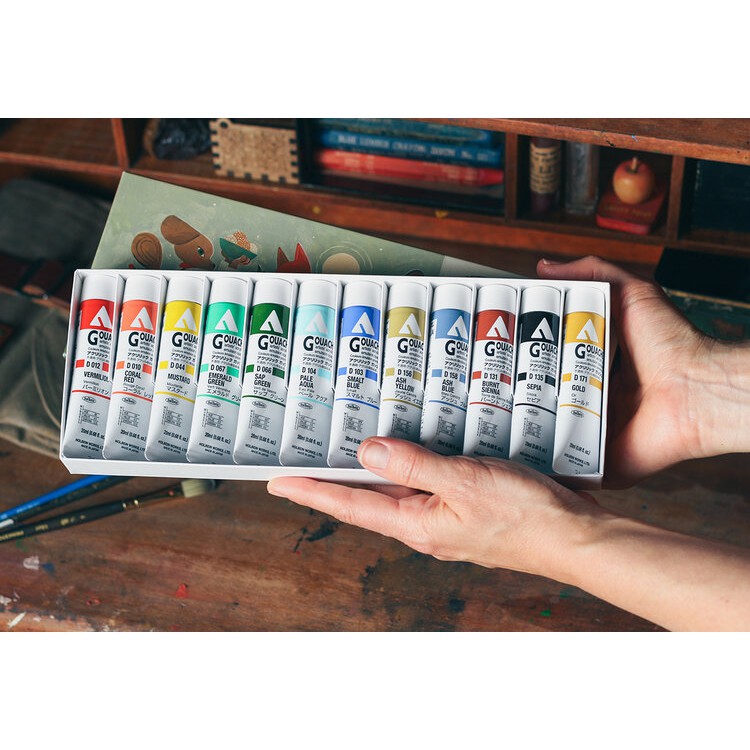 Holbein x Rebecca Green Acryla Gouache Set of 12 x 20ml