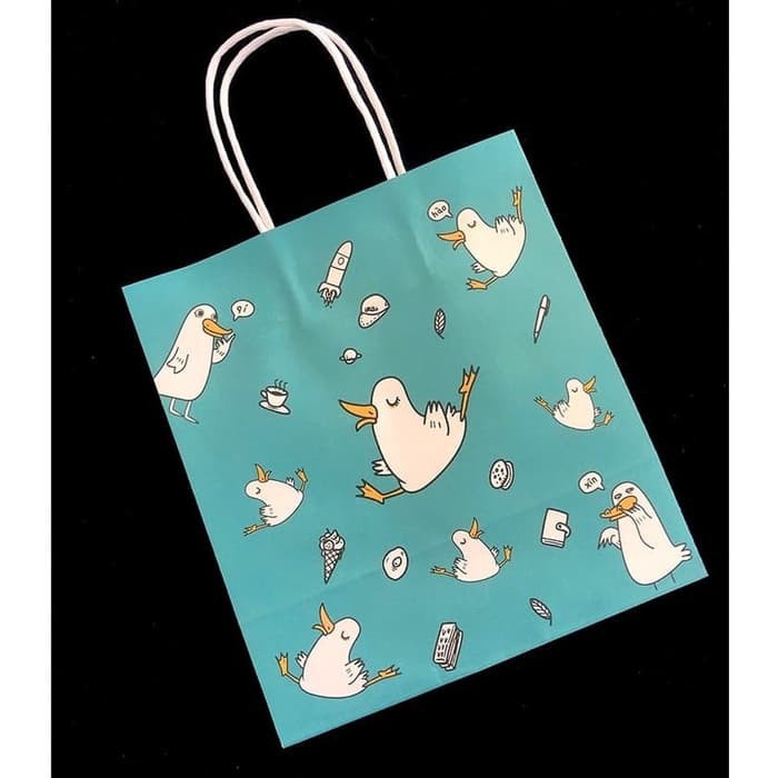 paper bag angsa cute fancy paper kantong | Shopee Indonesia