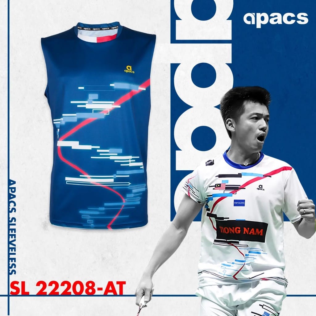 Baju Badminton Apacs Original Singlet SL22208 Navy