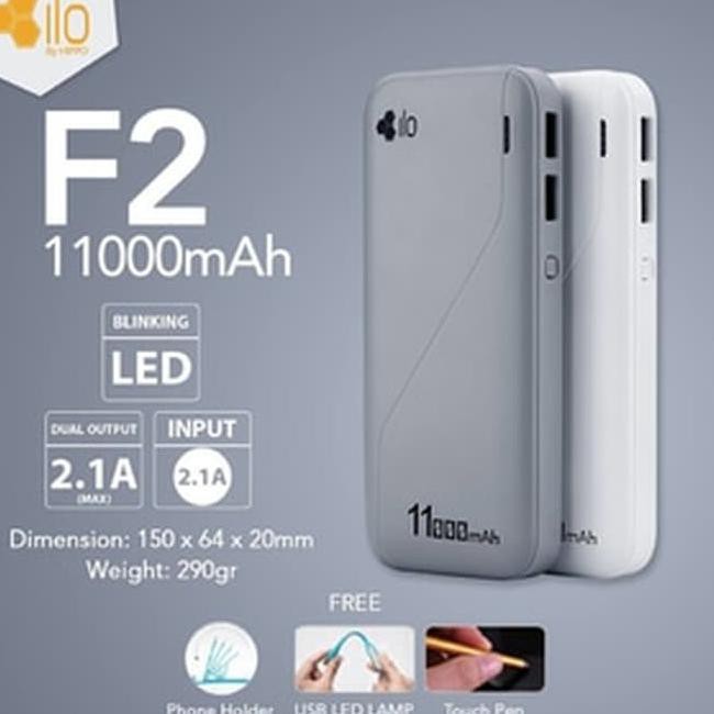 NEW Hippo Powerbank ILO F2 11000 Mah - Original Garansi Resmi termurah !