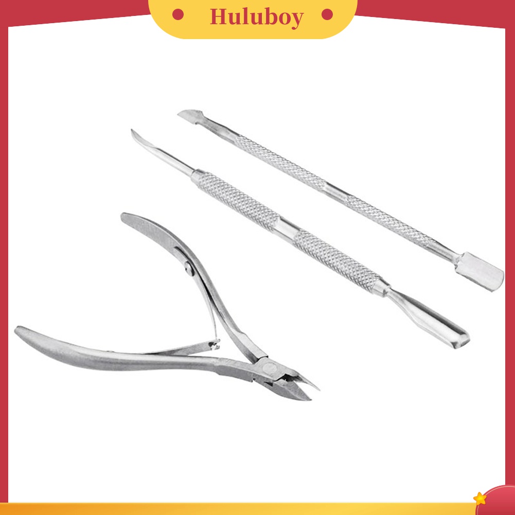 Huluboy Huluboy♡ 3pcs Gunting Kuku / Kutikula / Kulit Mati Bahan Stainless Steel