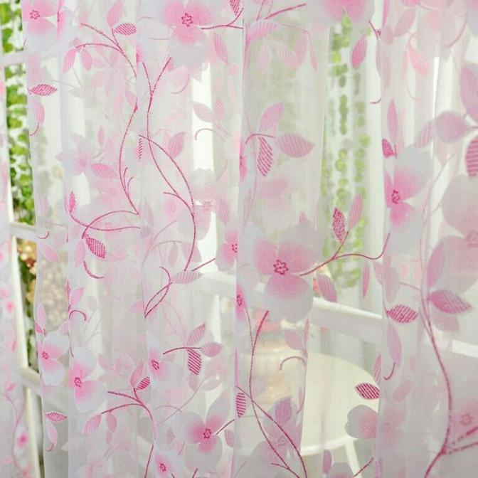gorden murah/ tirai murah bunga sakura