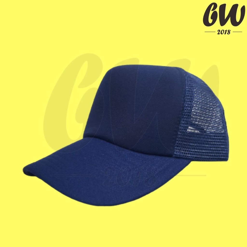 Paket Hemat Topi Bucket Dan Trucket Polos Premium Pria Wanita Laki Perempuan