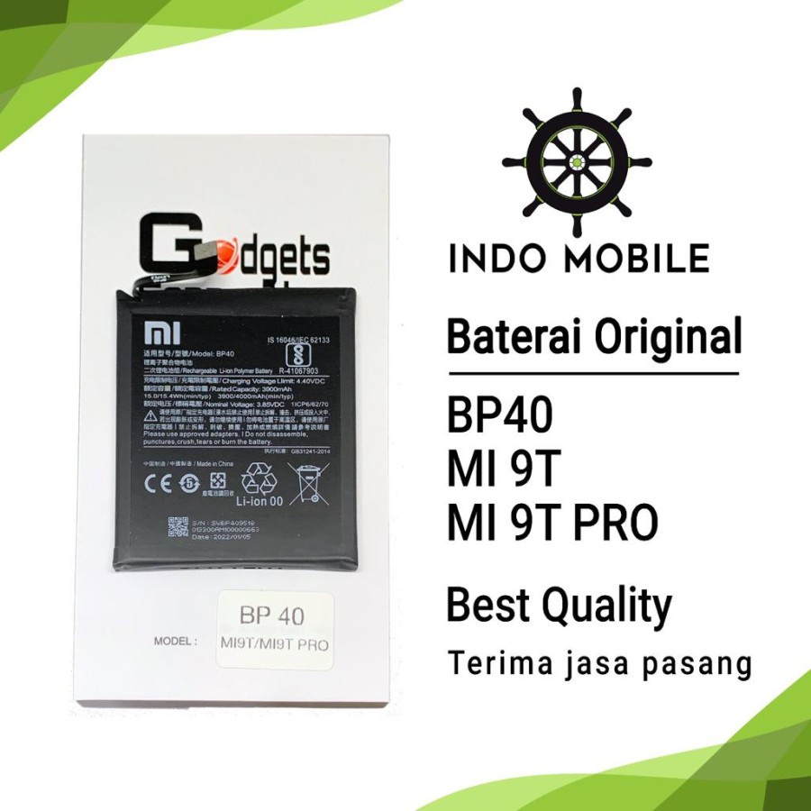 BATTERY BATERAI BP 40 BP40 MI 9T / MI 9T PRO ORIGINAL