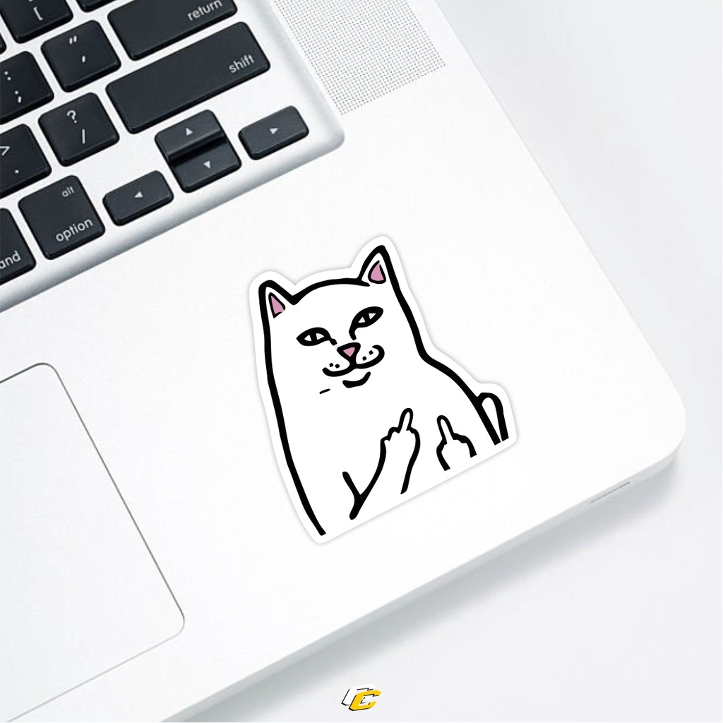 

RIPNDIP MIDDLE FINGER STICKER | stiker laptop helm motor mobil universal