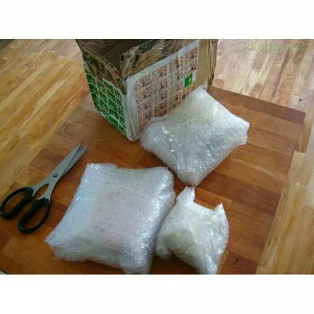 Extra Bubble Wrap untuk packing tambahan