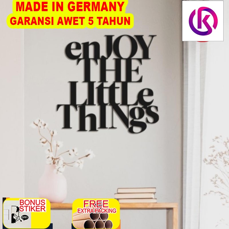 

Murah Enjoy The Little Things Akrilik Wall Decoration Hiasan Dinding Akrilik - Hitam