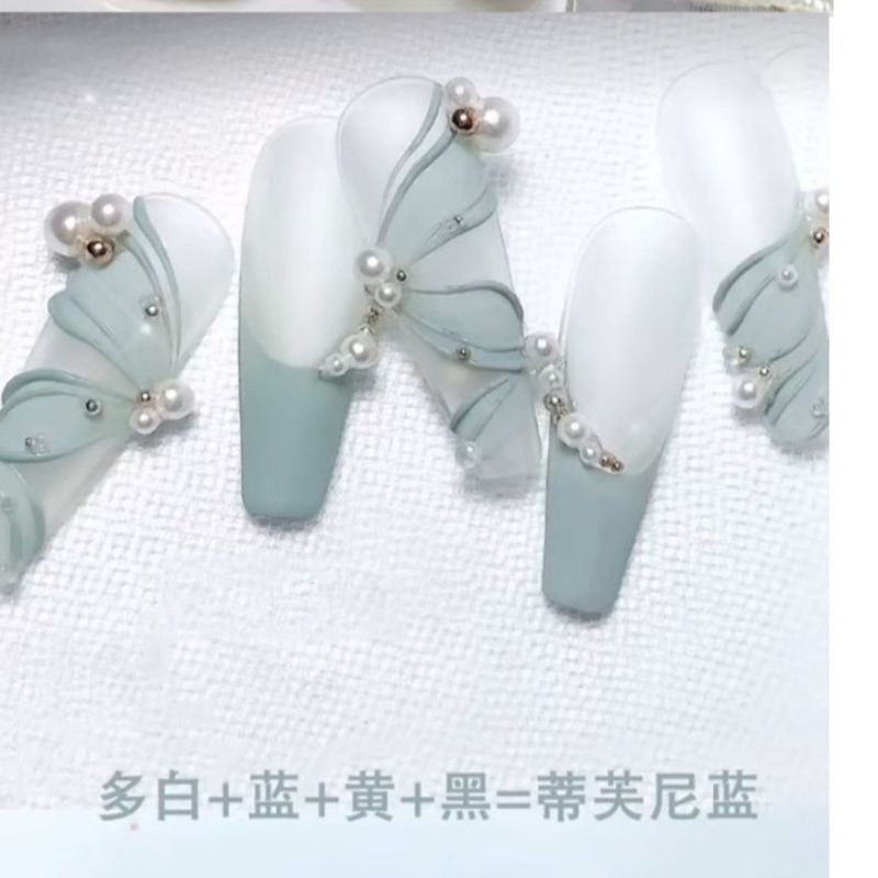 Butiran Mutiara Sintetis ukuran 1,5-4mm untuk Hiasan Nail Arts/Mutiara Ringan