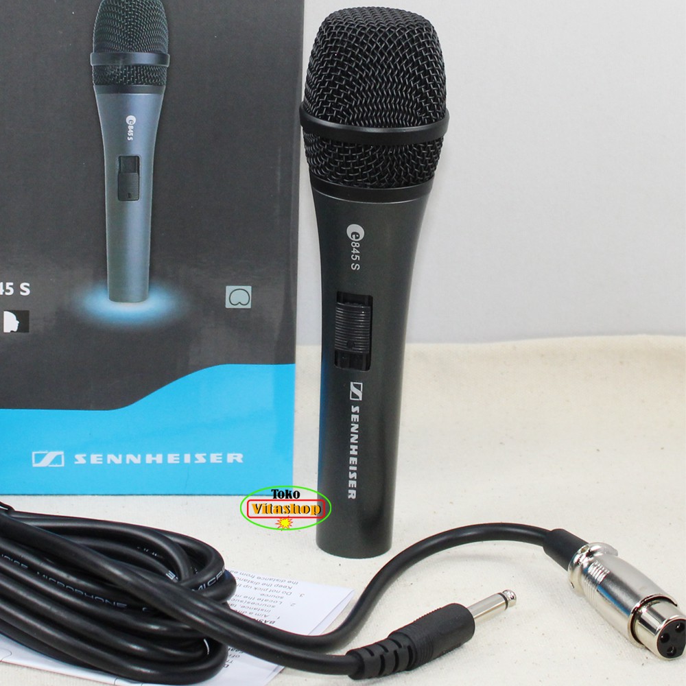 Microphone Kabel Sennheiser E845S Mic Cable Profesional / Mik Vocal