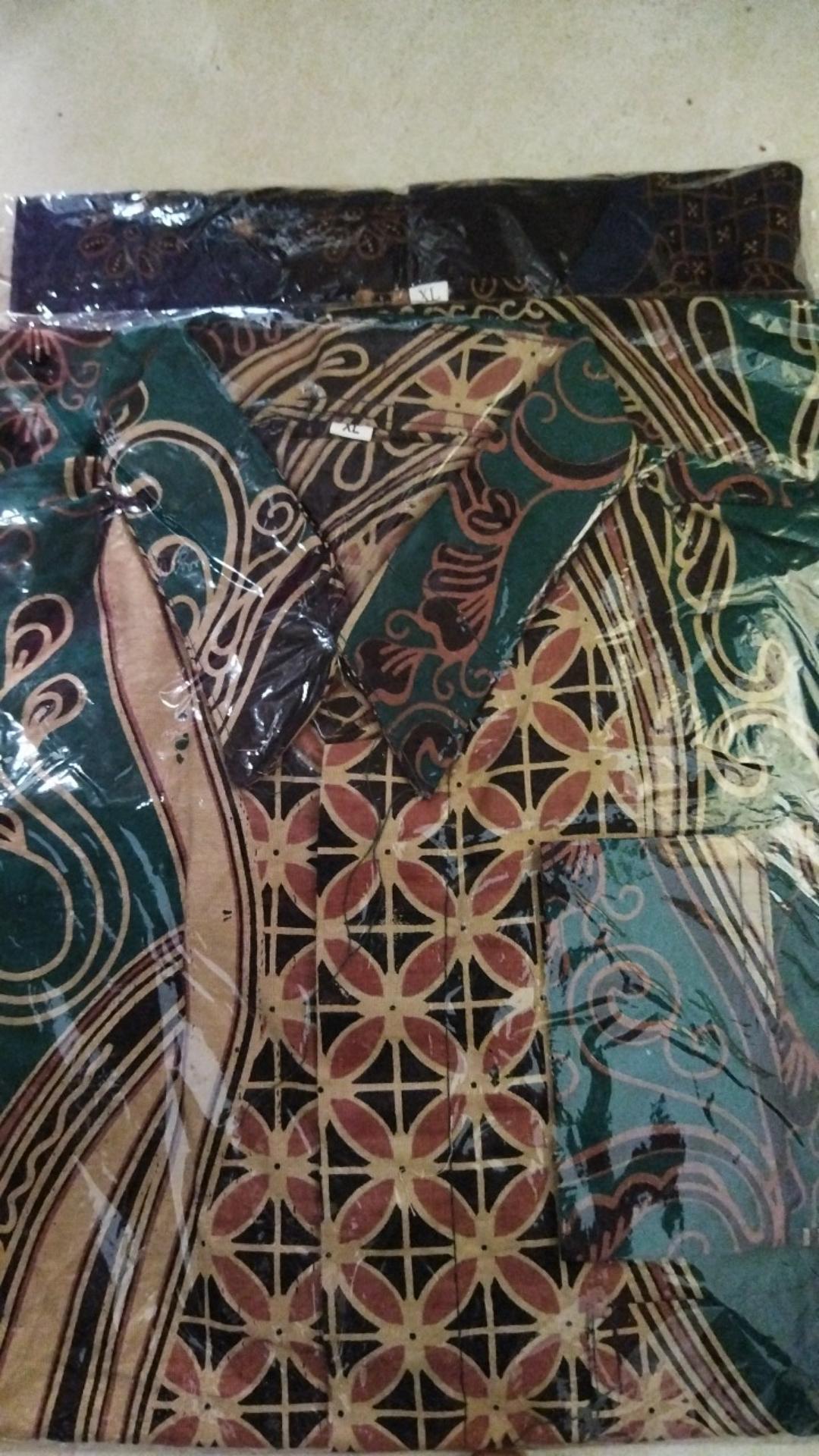 Baju Batik Pria Slimfit Big Size M L Xl Xxl Atasan Kemeja Batik Lengan Panjang