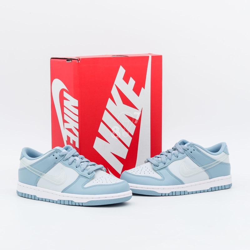 Dunk Low Clear Blue Swoosh