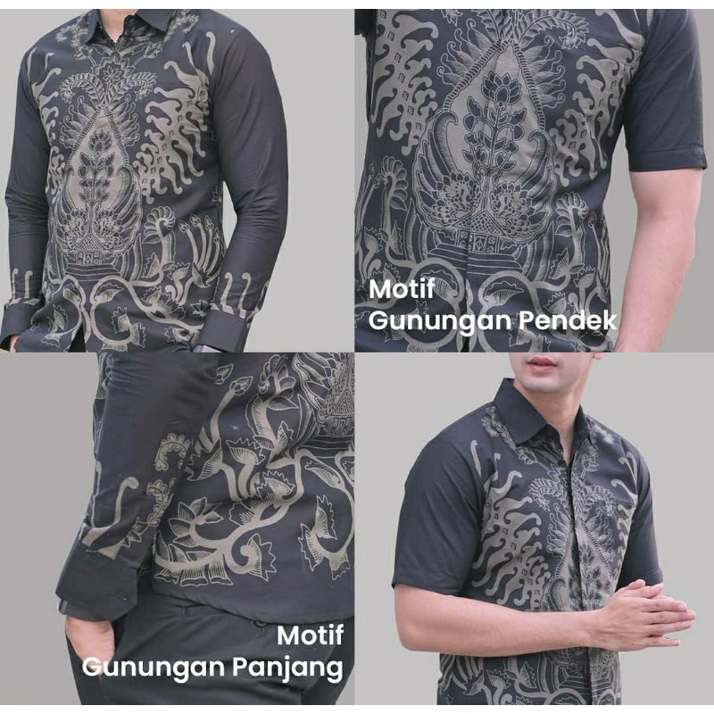 GEDEK Kemeja Batik Pria Slimfit Premium Bahan Katun Halus Lapis Furing