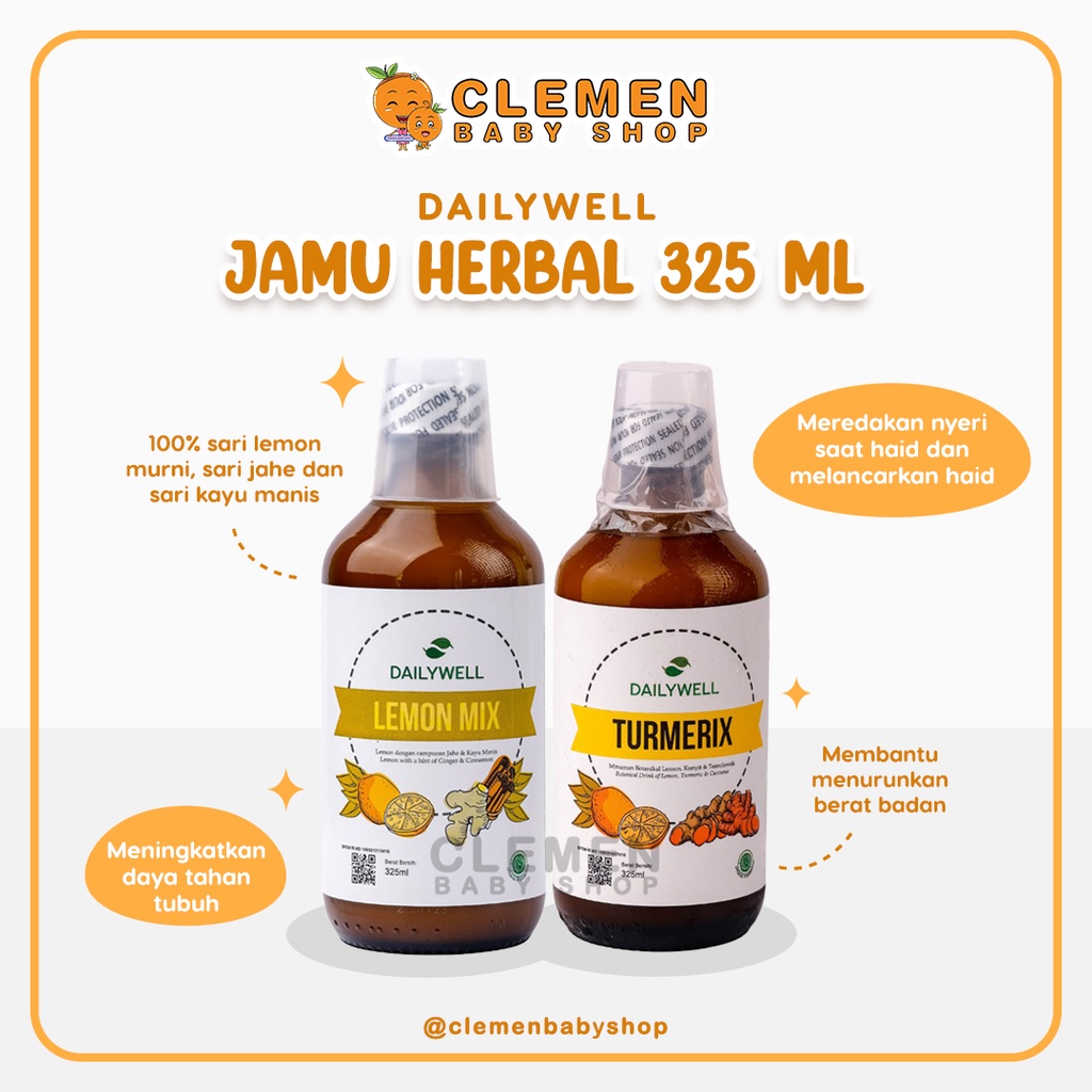 

Dailywell Jamu Herbal 325 ML
