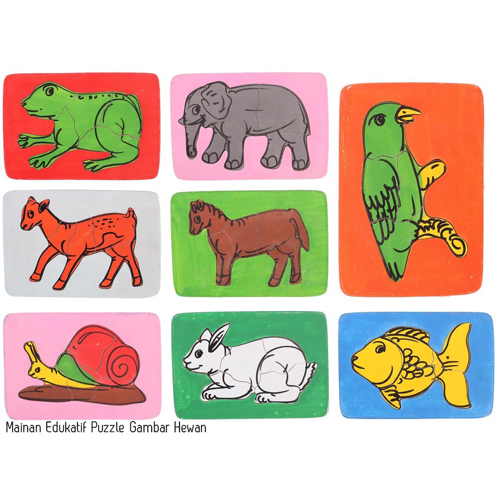 Mainan Edukasi Anak Puzzle Gambar Hewan