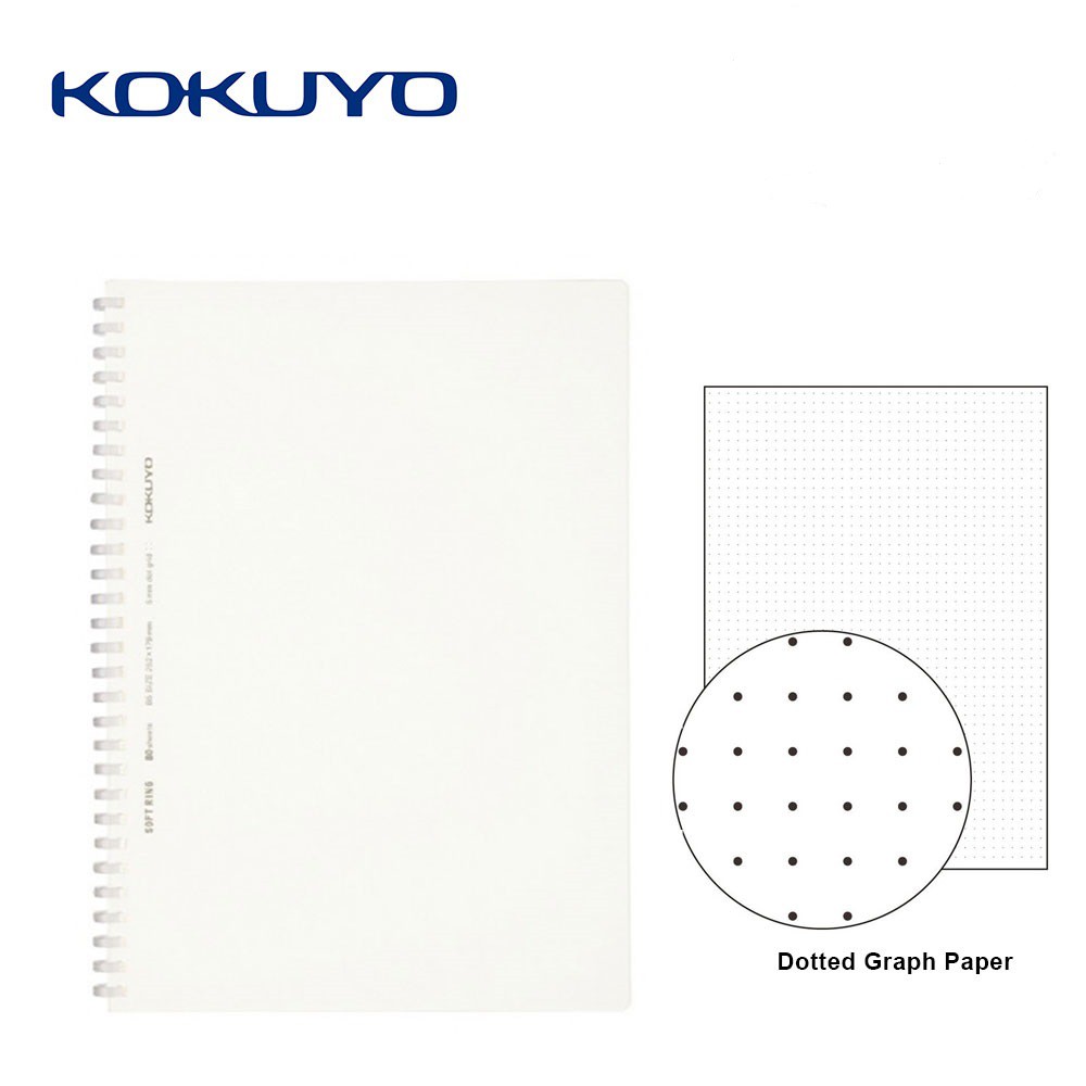 

Kokuyo Notebook Soft Ring Dotted S-SV508WT-T B5