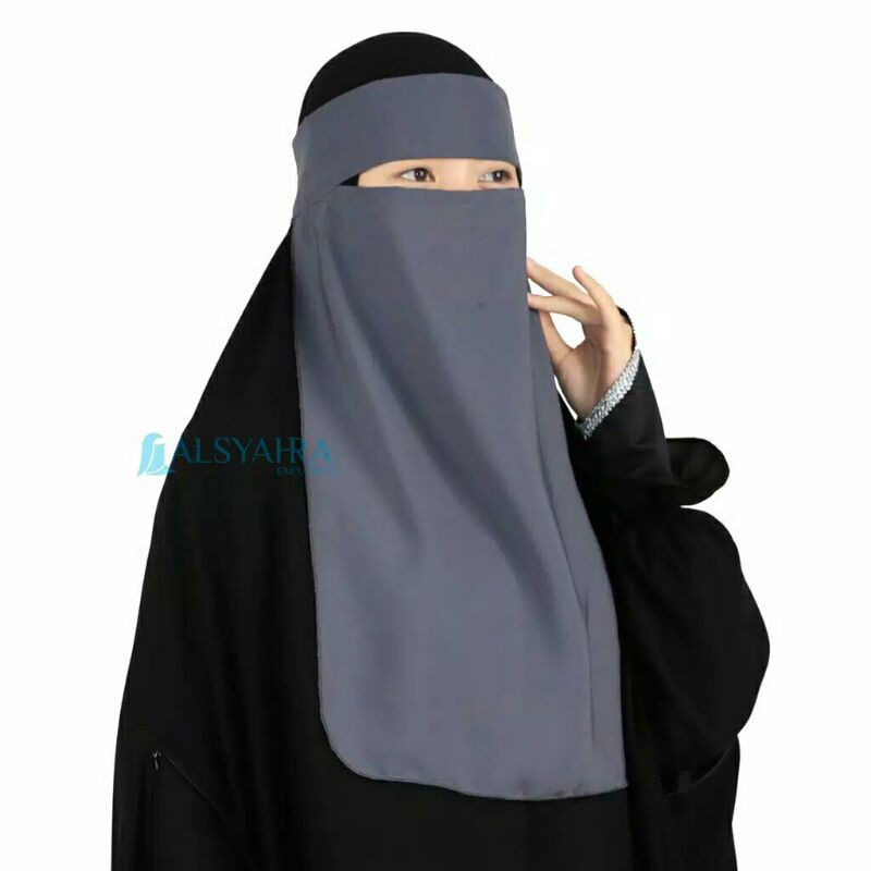 Niqab Bandana Wolfis Premium Tanpa Label Alsyahra Exclusive