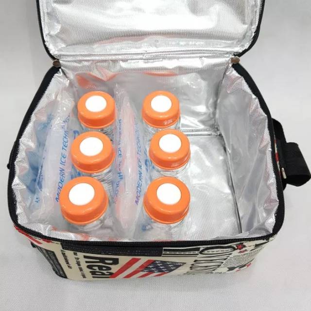 Tas Asi Cooler bag asi lengkap   6 botol orange + 2 ice gel Paket Ekonomis s1