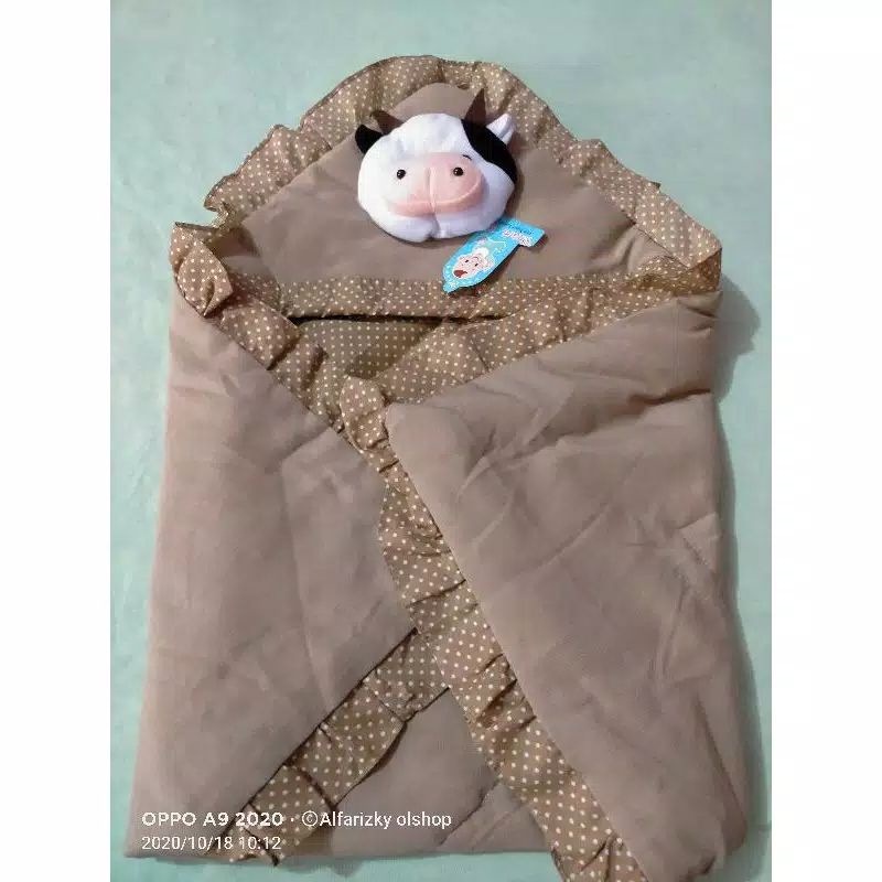 SELIMUT BAYI KEPALA BONEKA SAPI