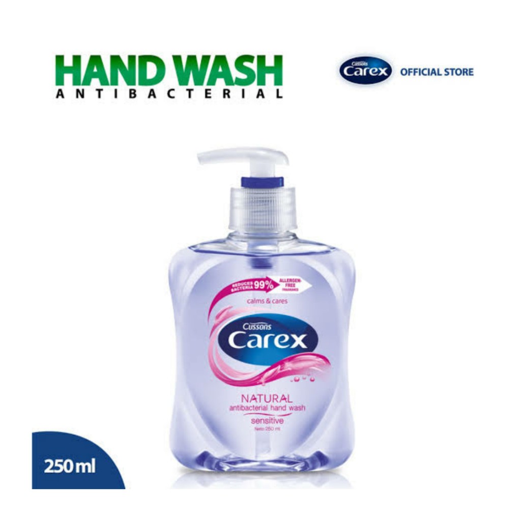 CAREX SABUN CUCI TANGAN HAND WASH ANTISEPTIK ANTI BAKTERI KUMAN 250 ML PUMP