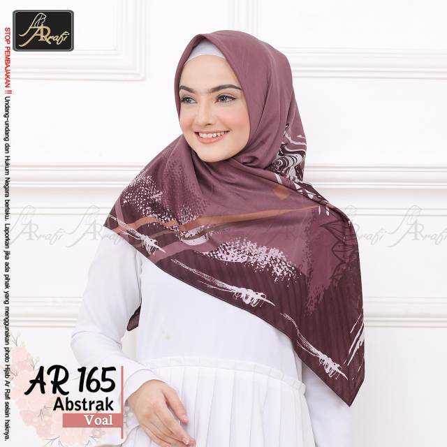 Hijab SegiEmpat Arrafi AR 165 (Motif Abstrak)