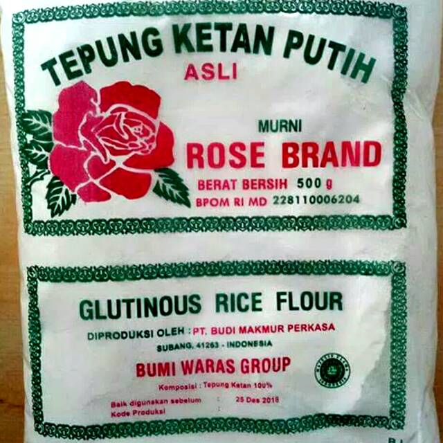 

Tepung ketan putih rose brand 500gr