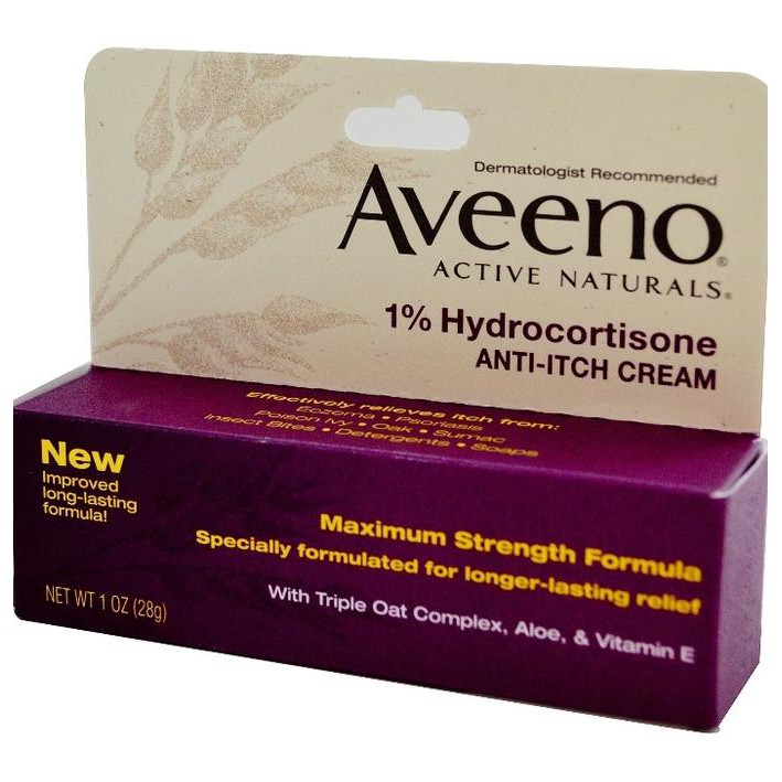 Perawatan Kulit/ Aveeno 1% Hydrocortisone Anti Itch Cream 28Gr