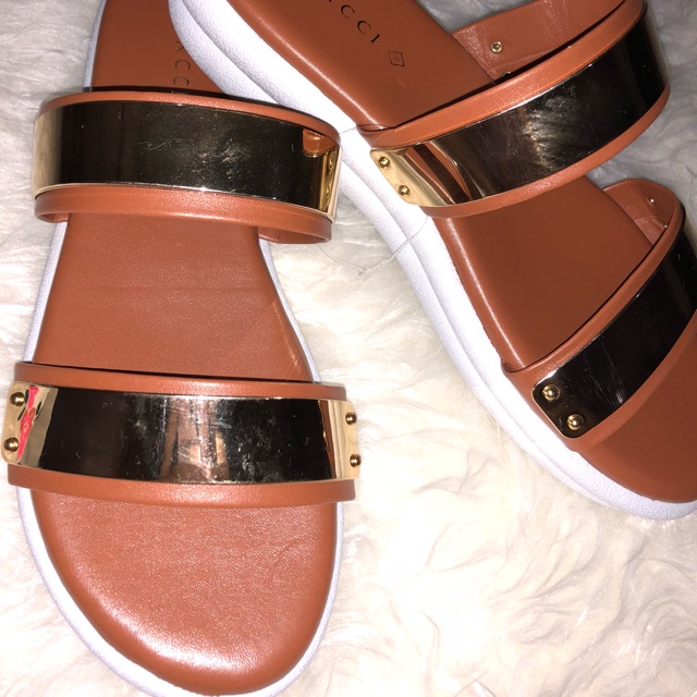 Sandal vincci brown Plat Gold (Ready SIZE 39)