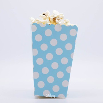

Popcorn Box - Polkadot Light Blue