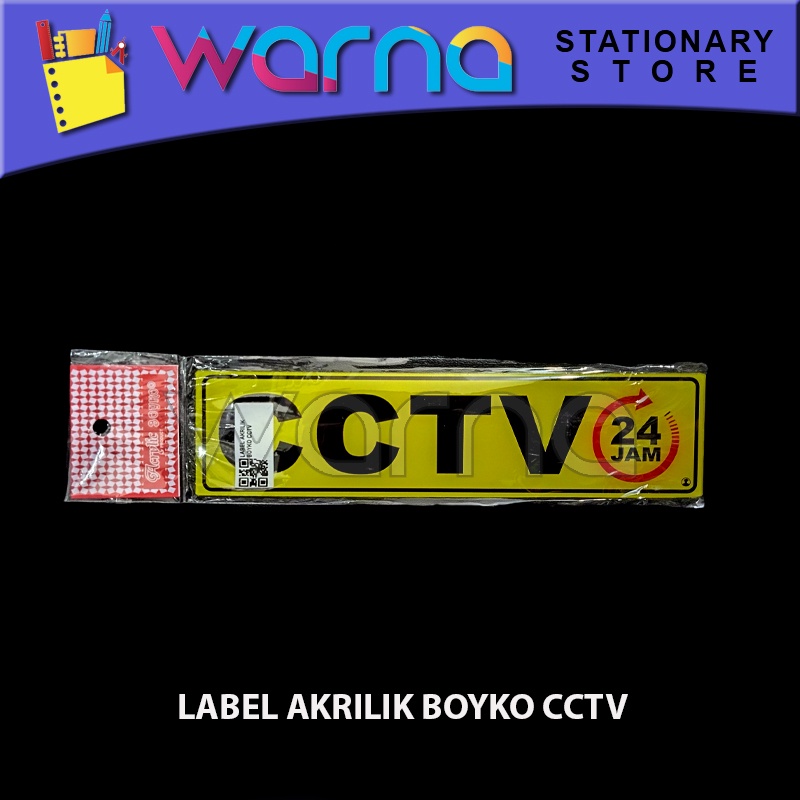 

LABEL AKRILIK BOYKO ACRYLIC CCTV 24 JAM