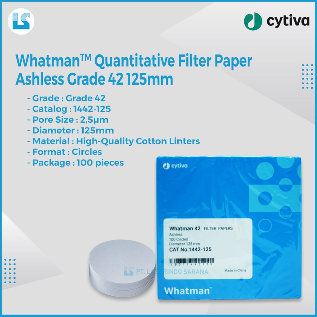 Jual Whatman Filter Paper / Kertas Saring Grade 42 , 125 mm Indonesia