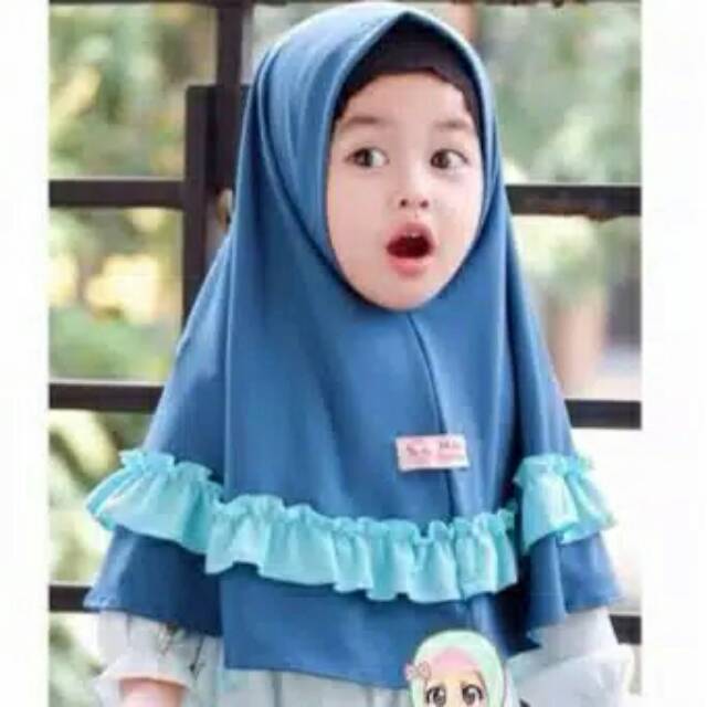 non pet jilbab/anak/jilbab lucu/hijab anak/hijabnonpet/jilbab kombinasi