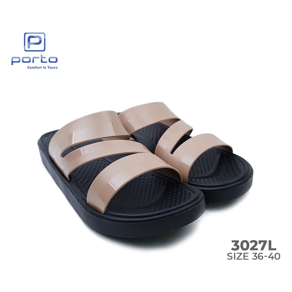 Porto - Sandal Wanita Sandal Rumah Sendal Wanita Casual 3027L (Sale!)-5