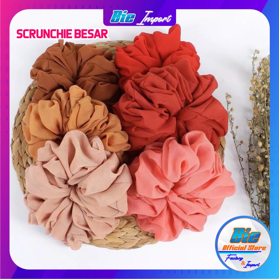 Scrunchie Besar / Ikat Rambut Cepol / Kunciran Rambut / Ikat Rambut Hijab