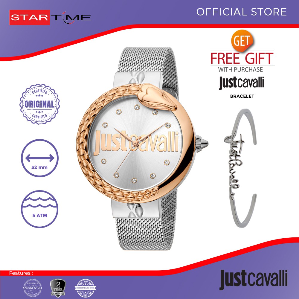 Jam Tangan Just Cavali Jam Tangan Wanita JC1L096M0125 Original