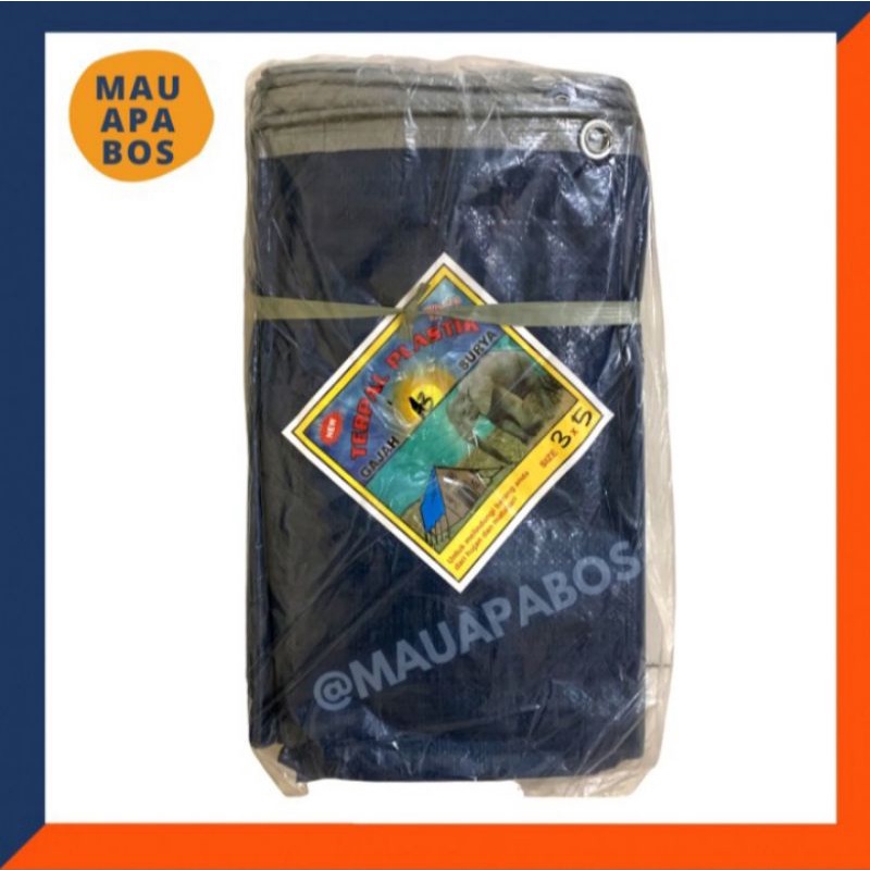 Terpal Plastik A3 ukuran 3x5 Cap gajah surya Terpal