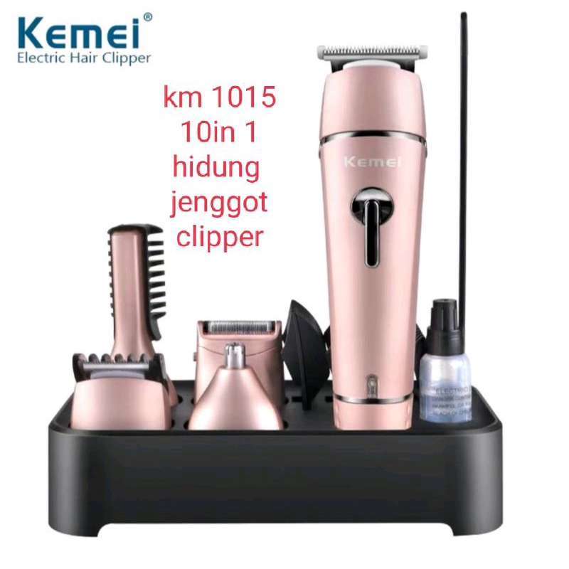 Alat Cukur Pangkas Rambut KM-1015 Hair Clipper Shaver Waterproof 1015 Multifungsi