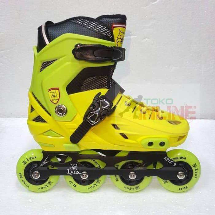 Sepatu Roda Lynx Bm138 Recreational Inline Skate - Yellow Green Paling Murah