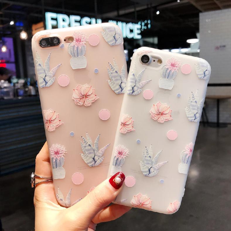 Tpu Kartun Iphone Lucu Slim Shockproof Scrub Sampul Telepon Kasus