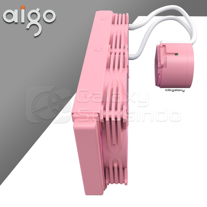 AIGO DARKFLASH DX240 TWISTER ARGB Liquid CPU Cooler - Pink